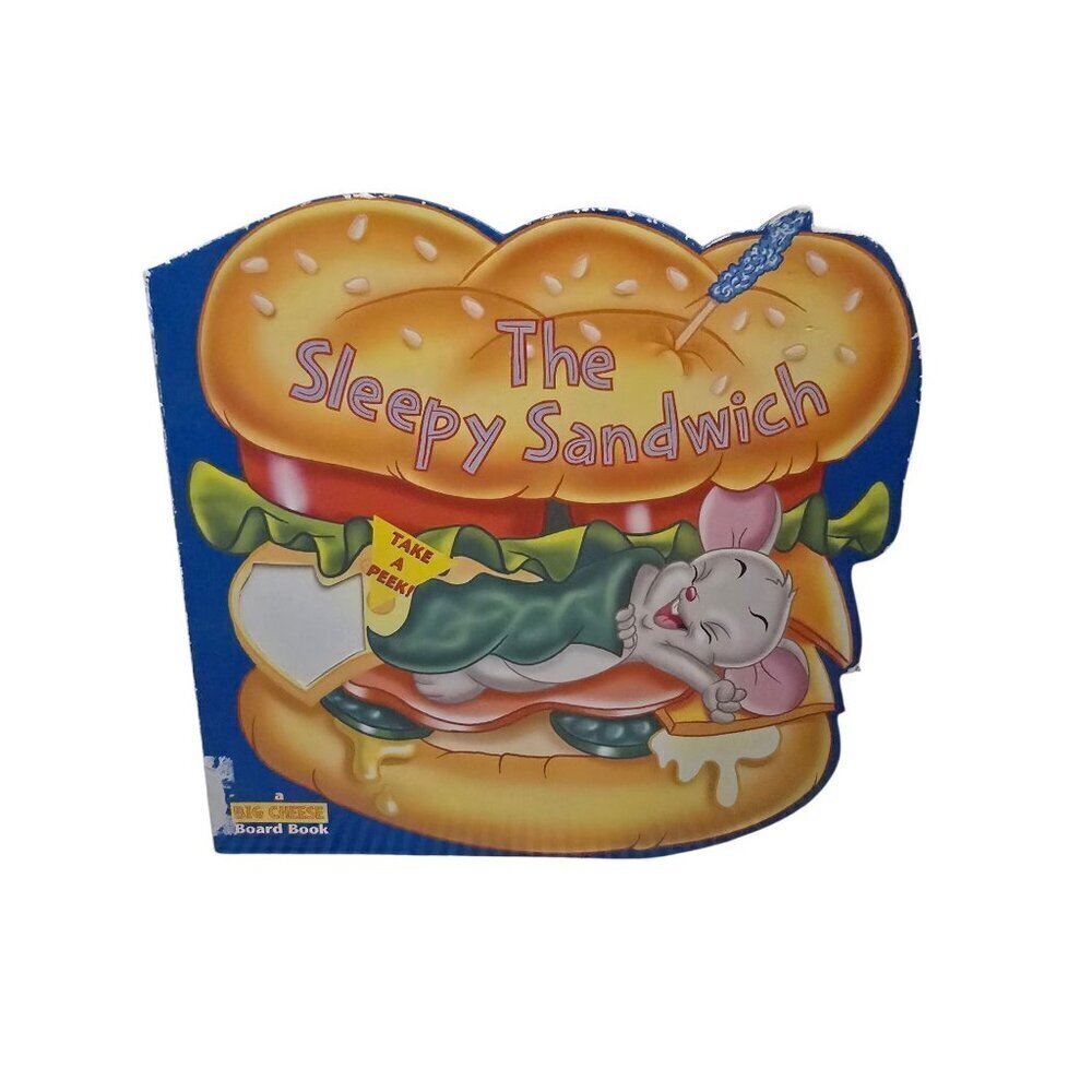 Vintage The Sleepy Sandwich Children's Picture Big Cheese Board Book 2000 Y2K